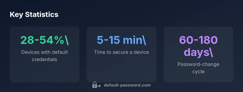 Infographic showing PTZOptics password security statistics