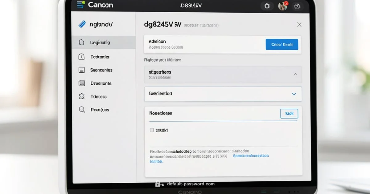 Secure DG8245v - Default Password