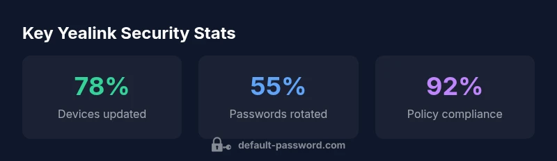 Infographic showing Yealink security statistics