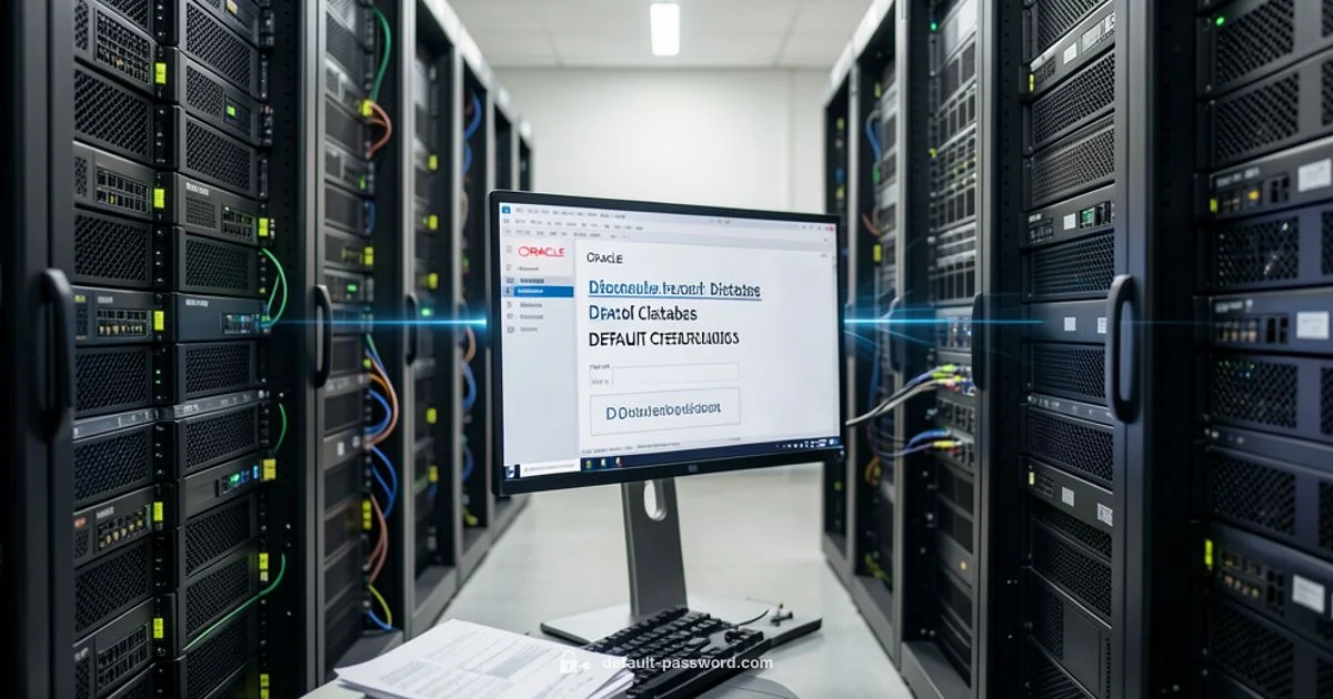 Oracle Defaults Guide - Default Password