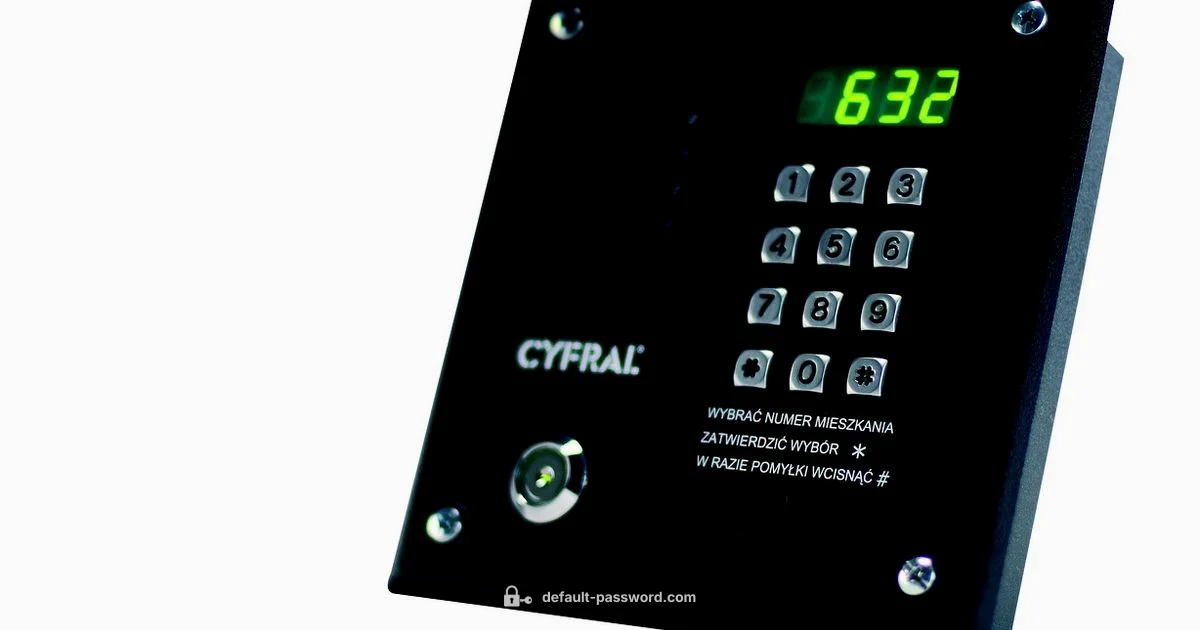Secure Intercom Setup Secure Intercom Setup - Default Password