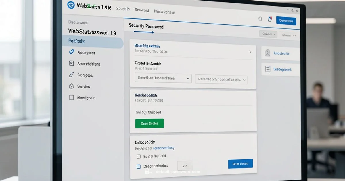 WebStation 1.9 Security - Default Password