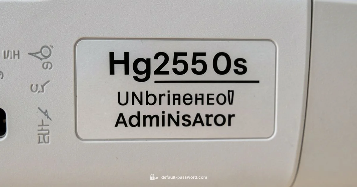 HG255S Password Guide - Default Password