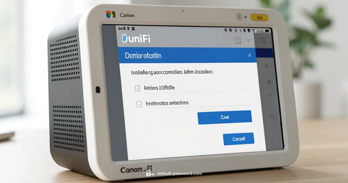 UniFi Admin Access UniFi Admin Access - Default Password