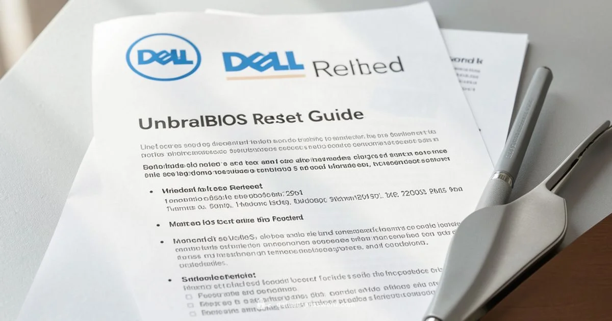 Dell BIOS Reset Guide - Default Password
