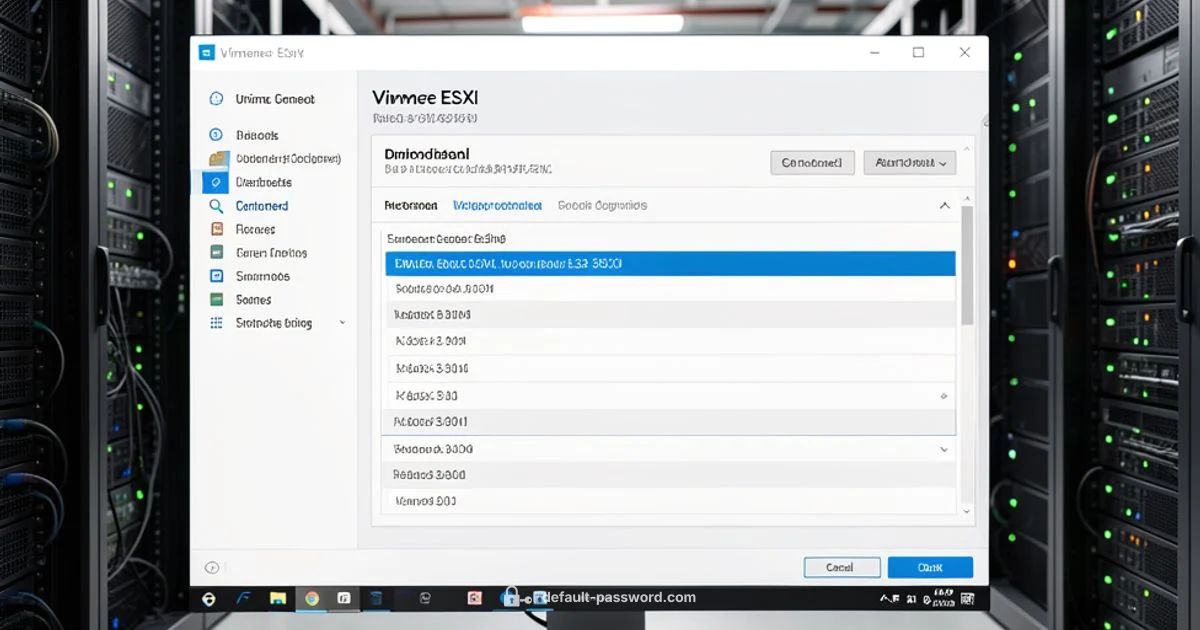 VMware Password Risks - Default Password