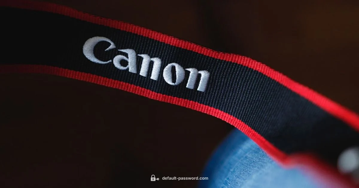 Canon Password Fix - Default Password