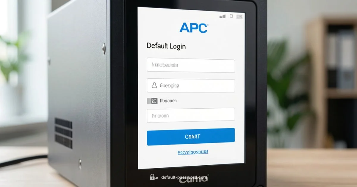 APC UPS Default Password Guide