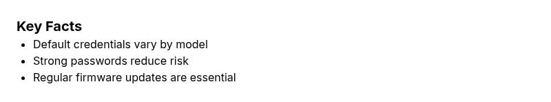 Key statistics about Ubee router credentials