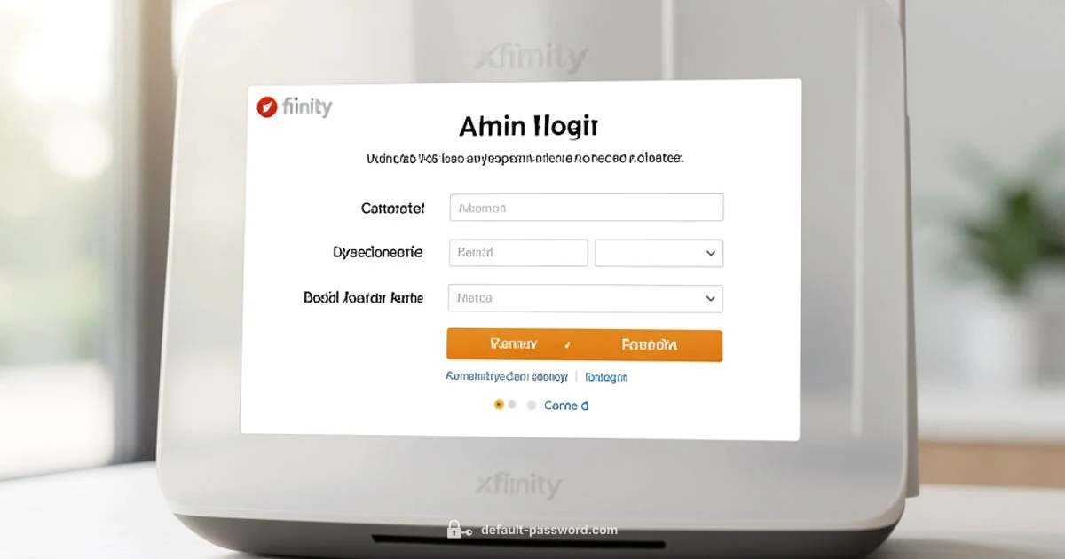 Reset Xfinity Credentials - Default Password