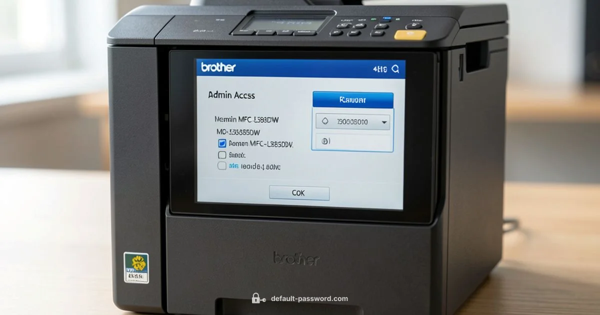 MFC Admin Access - Default Password