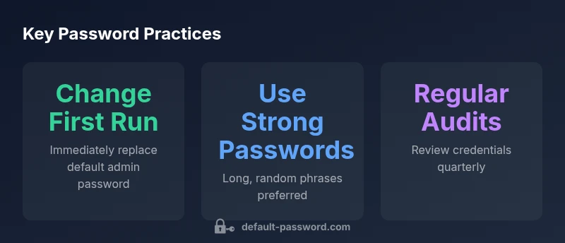 Infographic showing password best practices for Cisco routers