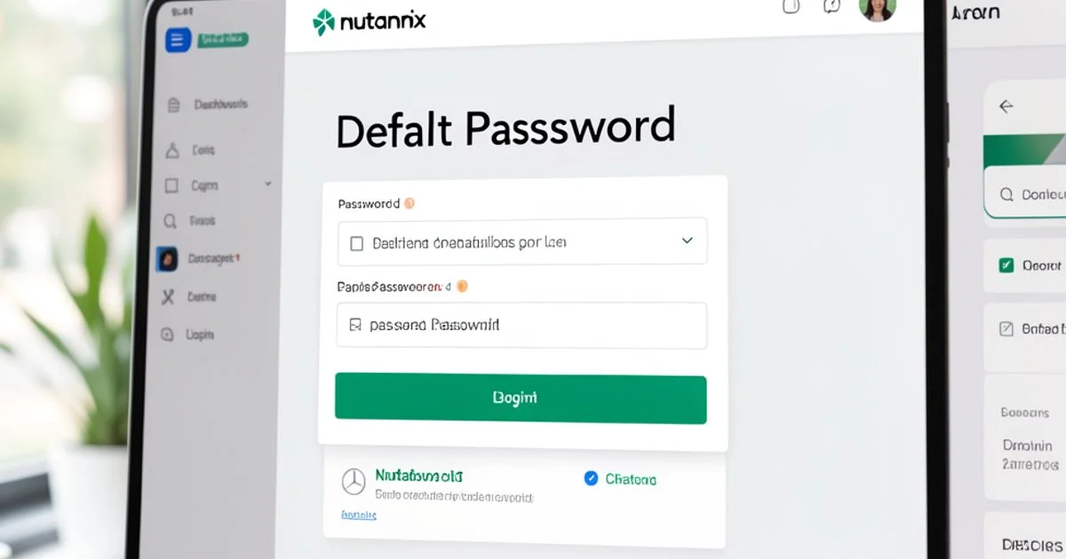 Nutanix Admin Access - Default Password