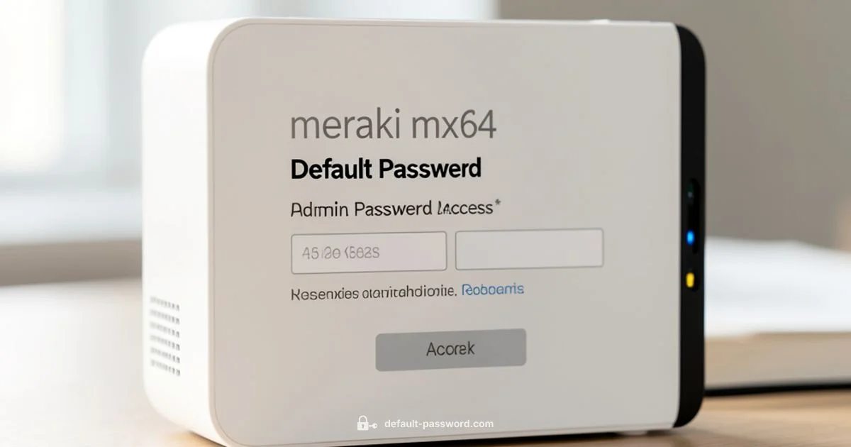 MX64 Access Guide - Default Password