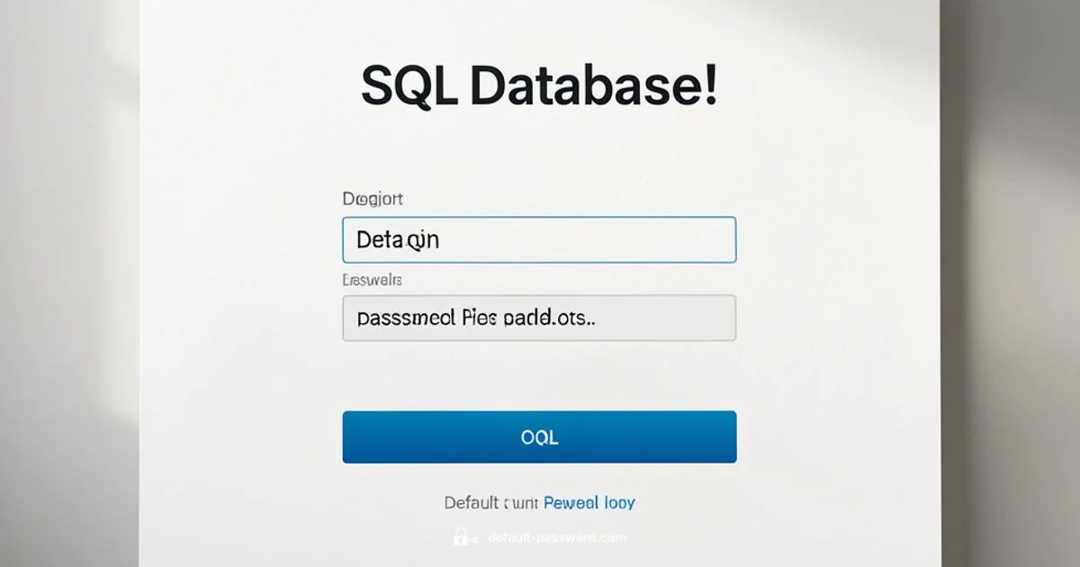 Default Password Risks