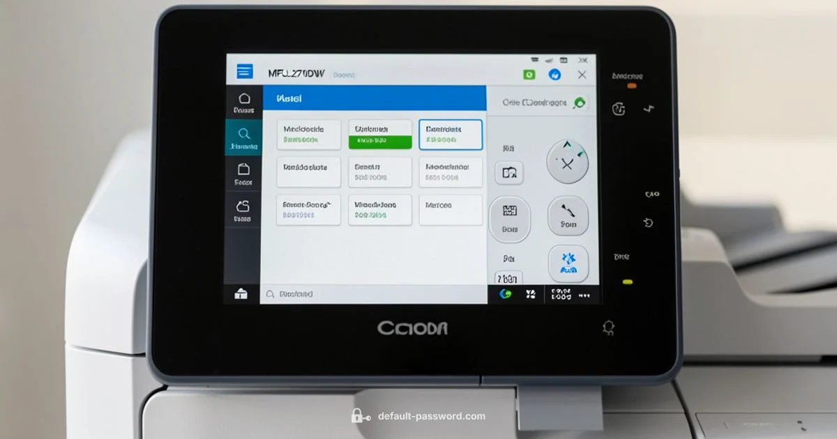 MFC L2710DW Admin - Default Password
