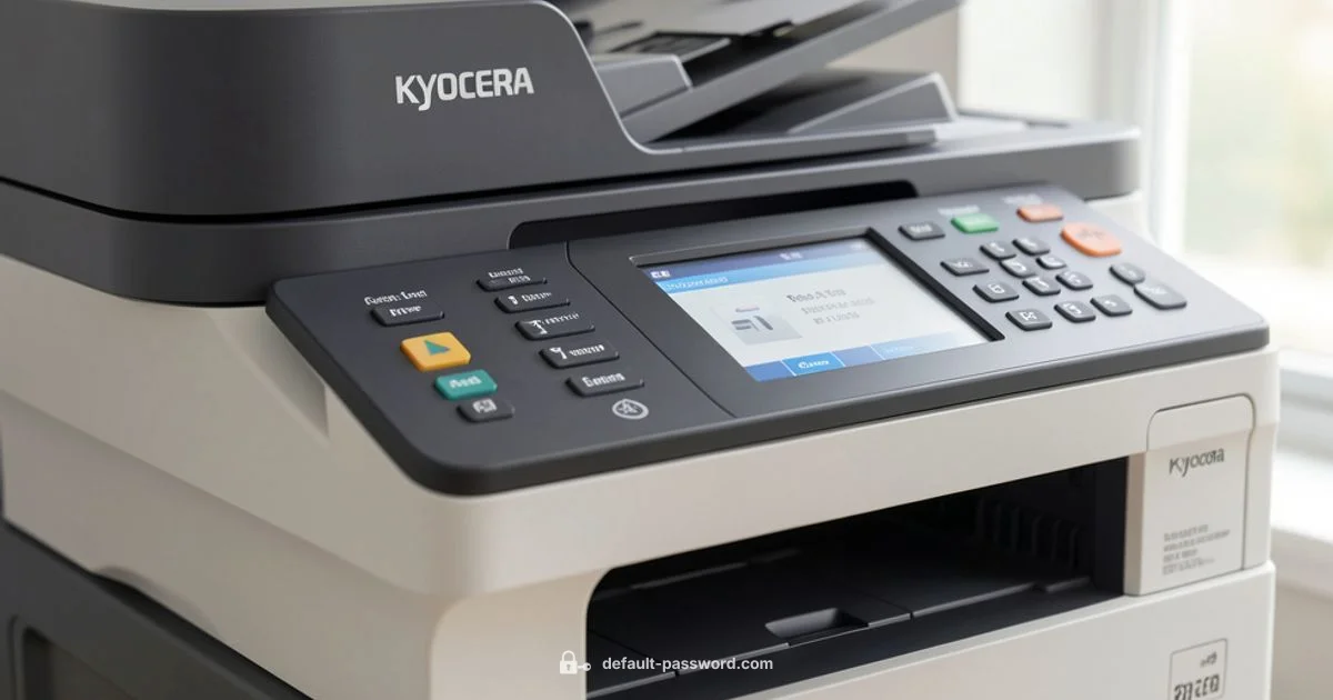 Kyocera Login Basics - Default Password