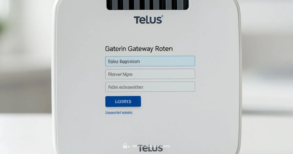 Telus Admin Login Fix - Default Password