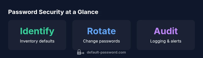 Infographic showing password security steps for Dell PowerProtect