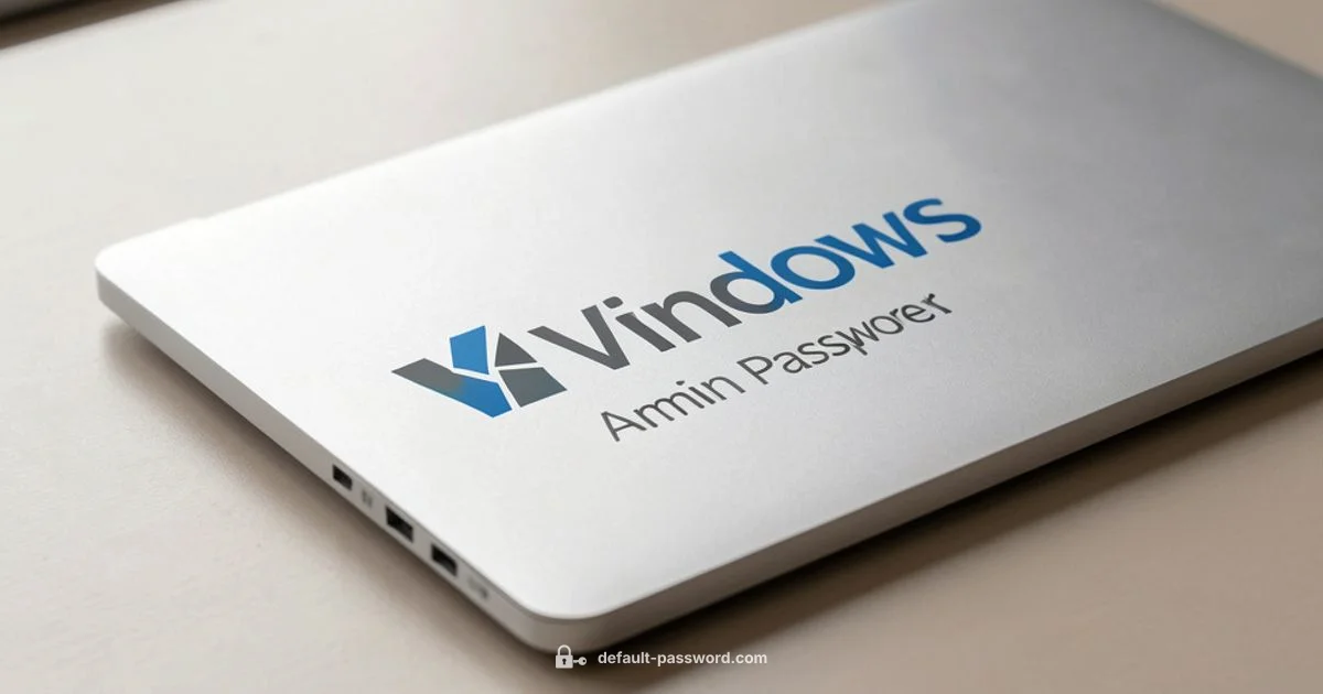 Reset Windows Admin Password Reset Windows Admin Password - Default Password