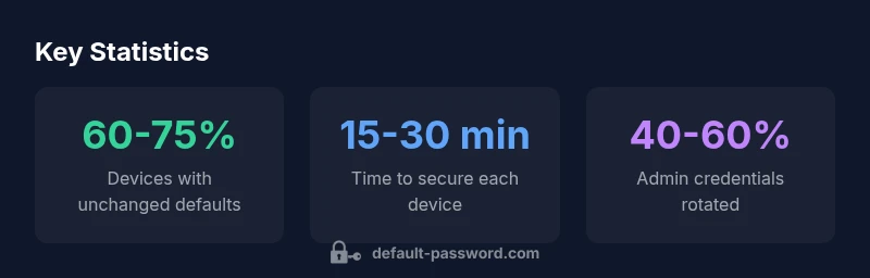 Key statistics about sonic default passwords and device security