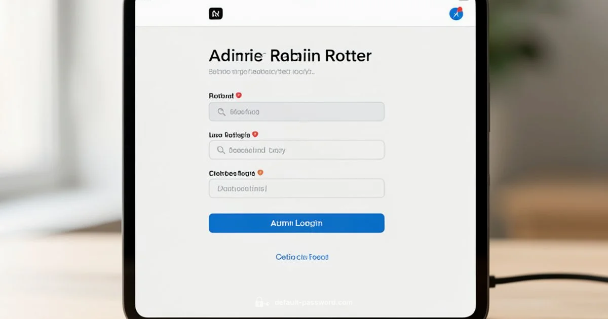 Router IP Login - Default Password