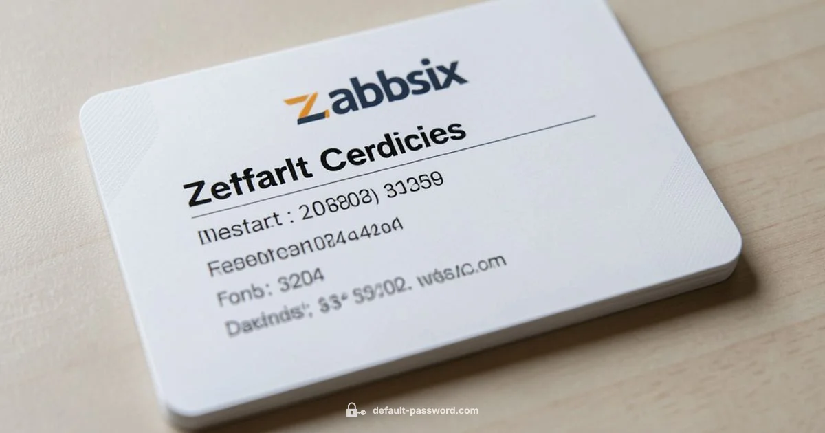 Zabbix Default Access - Default Password