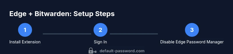 Process: Set Bitwarden as Edge default password manager