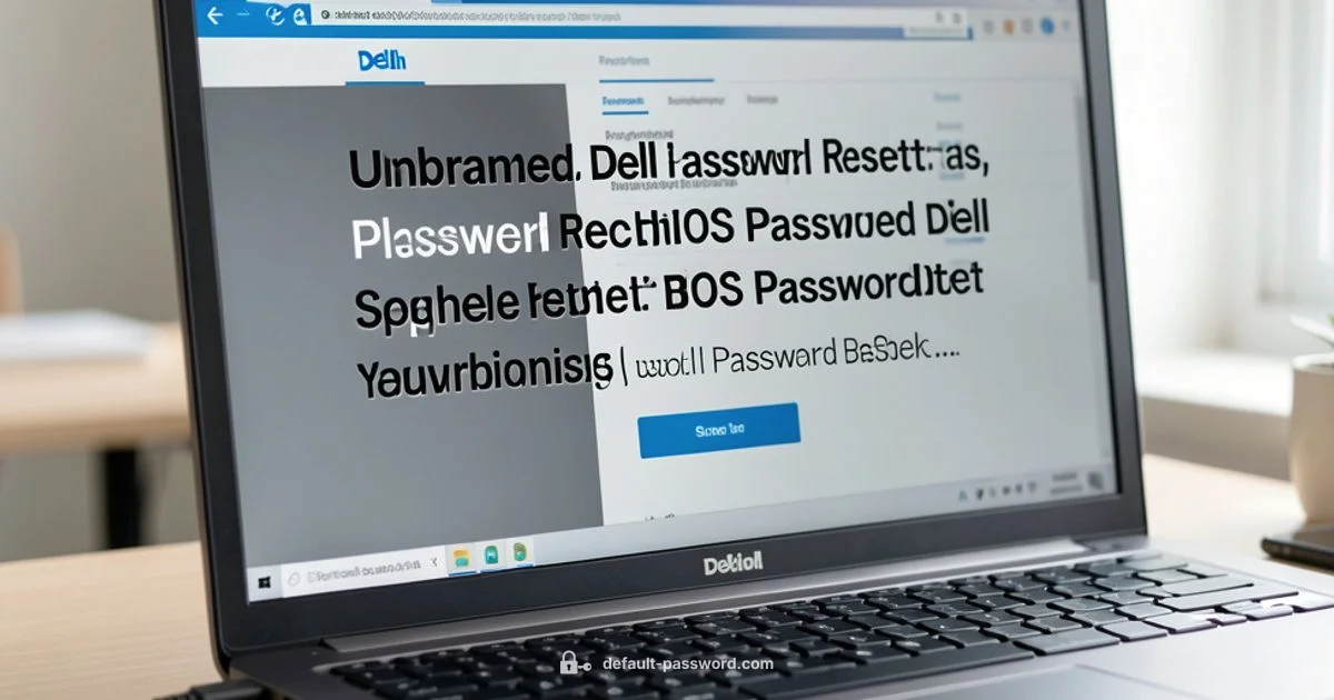 Reset Dell BIOS Admin Password Reset Dell BIOS Admin Password - Default Password