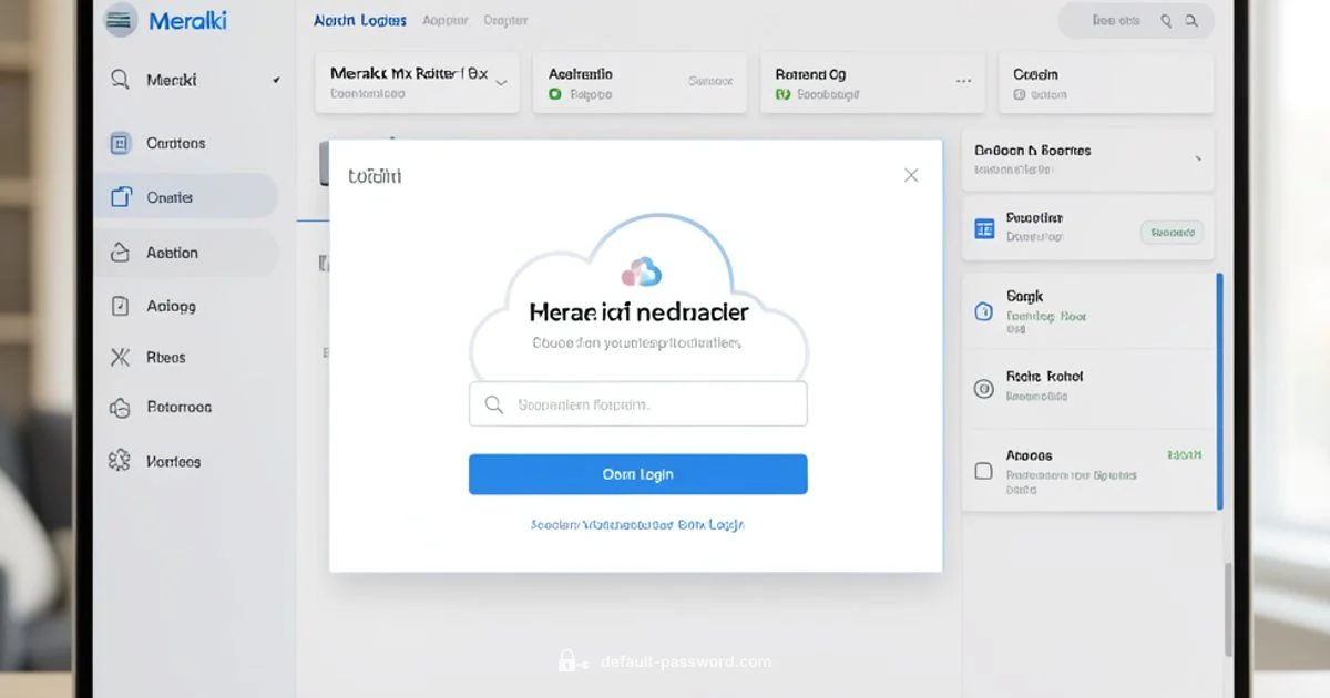 Meraki MX Access - Default Password