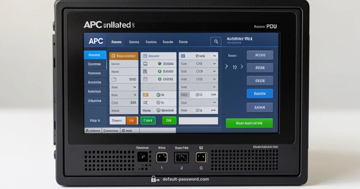APC PDU Admin IP - Default Password