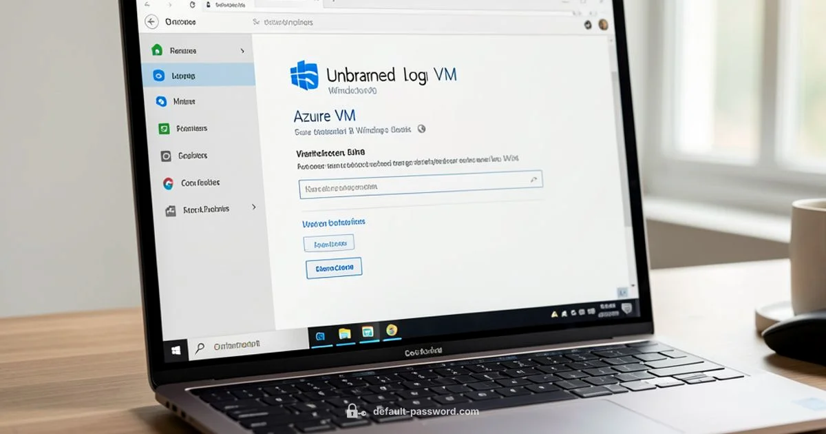 Azure VM Username - Default Password