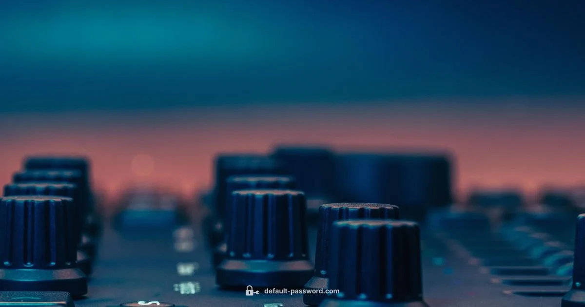 Reset & Secure TM 305 - Default Password