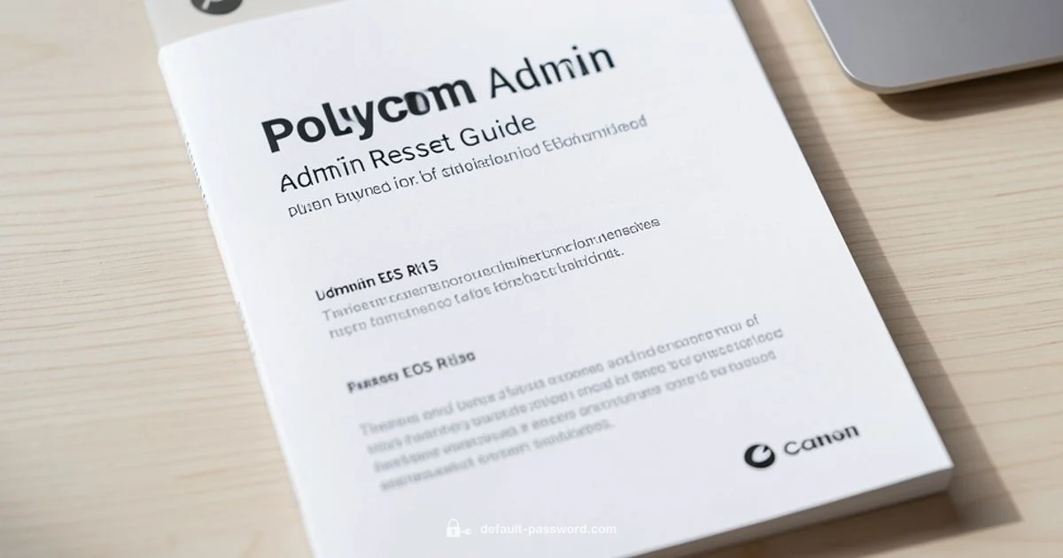 Admin Reset Guide - Default Password