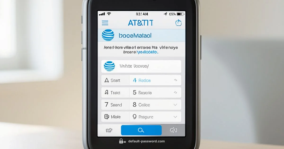 AT&T Voicemail Password - Default Password