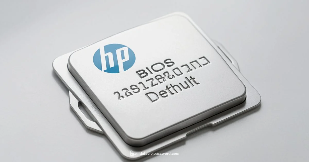 HP BIOS Passwords HP BIOS Passwords - Default Password