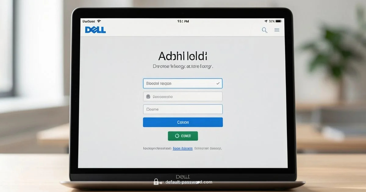 Dell Admin Password - Default Password