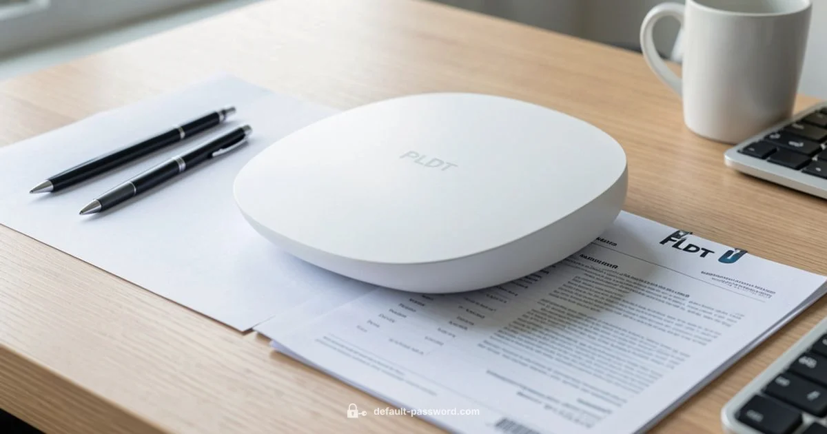 PLDT Fibr Admin Guide - Default Password