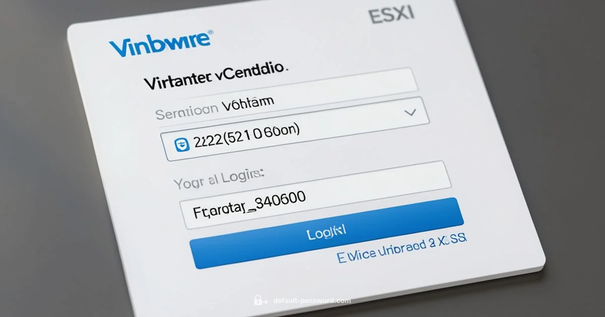 Secure vSphere Credentials - Default Password