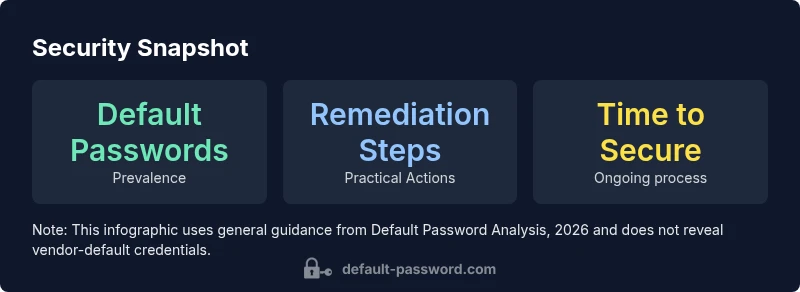 Overview infographic showing default password risk and remediation steps for Hikvision channel devices