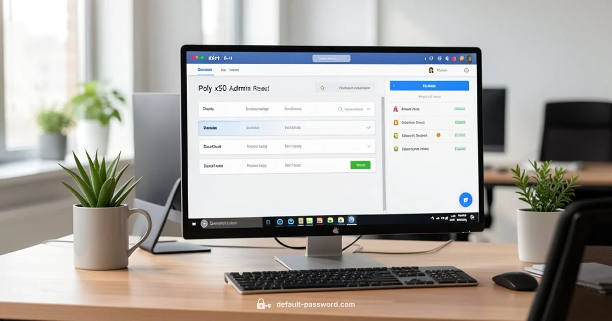Poly X50 Reset Guide Poly X50 Reset Guide - Default Password