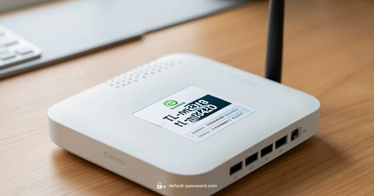 TL-MR3420 Security - Default Password
