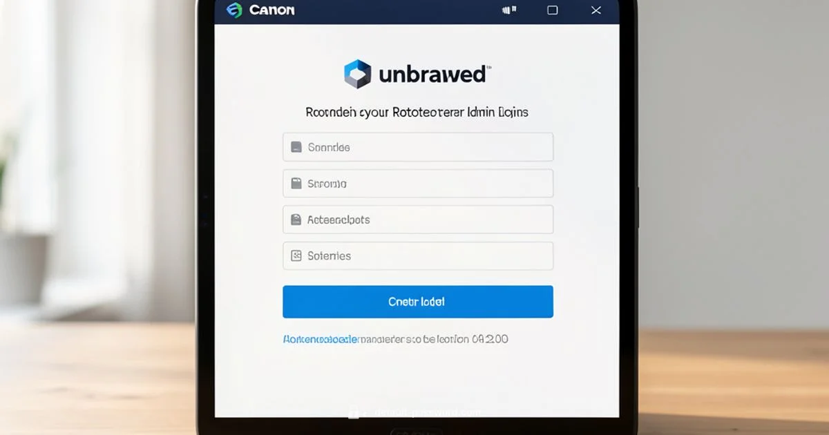 Router Admin Access - Default Password