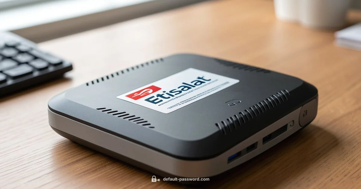 Etisalat Router Passwords - Default Password