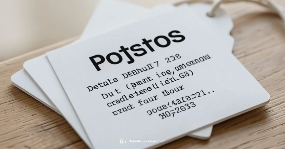 Postgres Password Guide Postgres Password Guide - Default Password