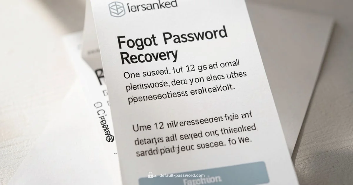 Password Recovery - Default Password