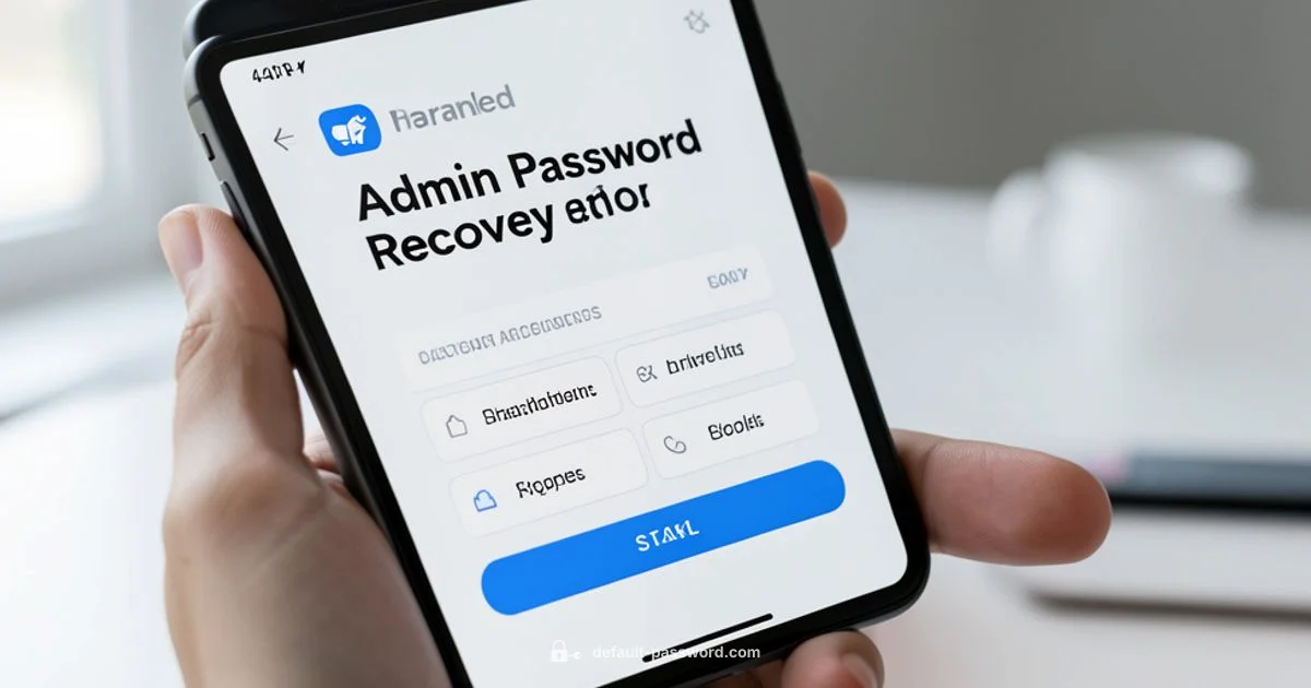 Reset Admin Password Reset Admin Password - Default Password