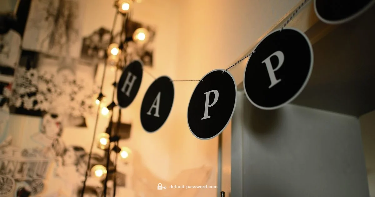 Mood Music Admin Setup - Default Password