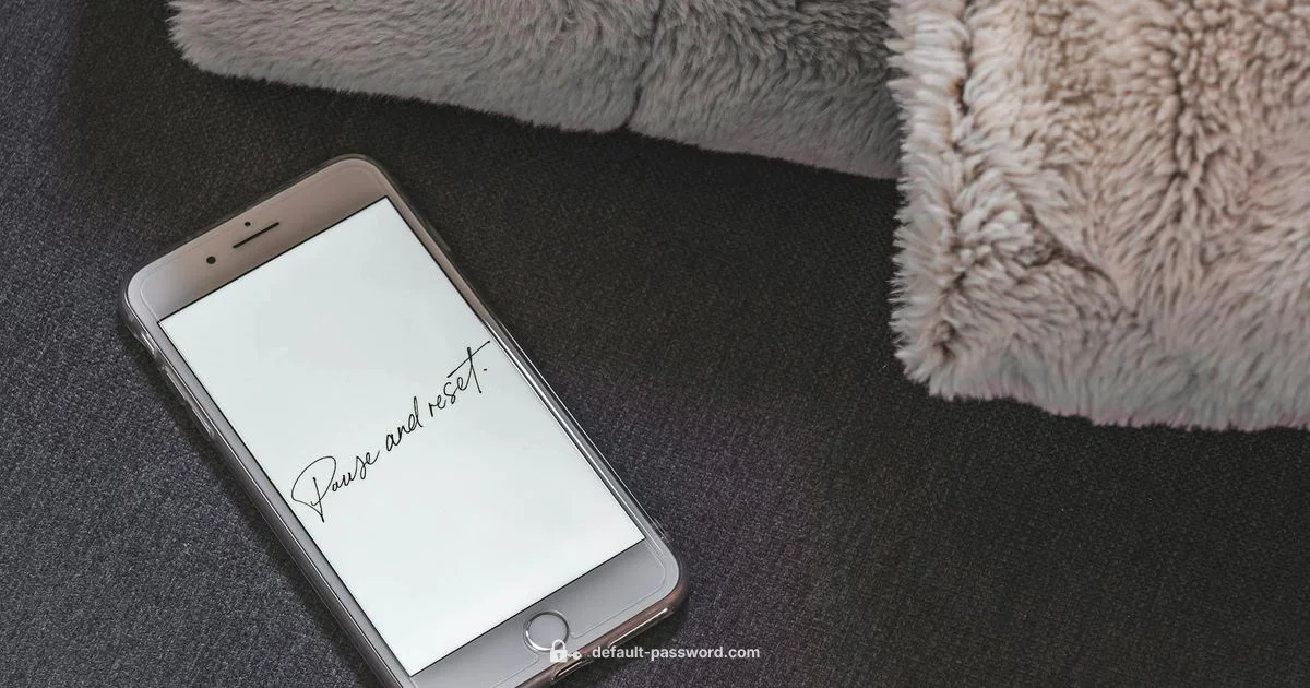 Reset iPhone Without Password Reset iPhone Without Password - Default Password