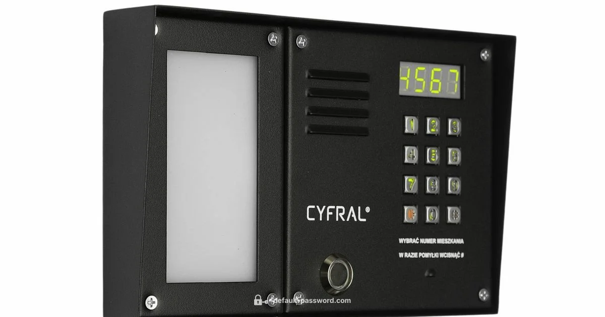 2N Intercom Security 2N Intercom Security - Default Password